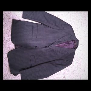 Perry Ellis Grey Pinstripe Blazer